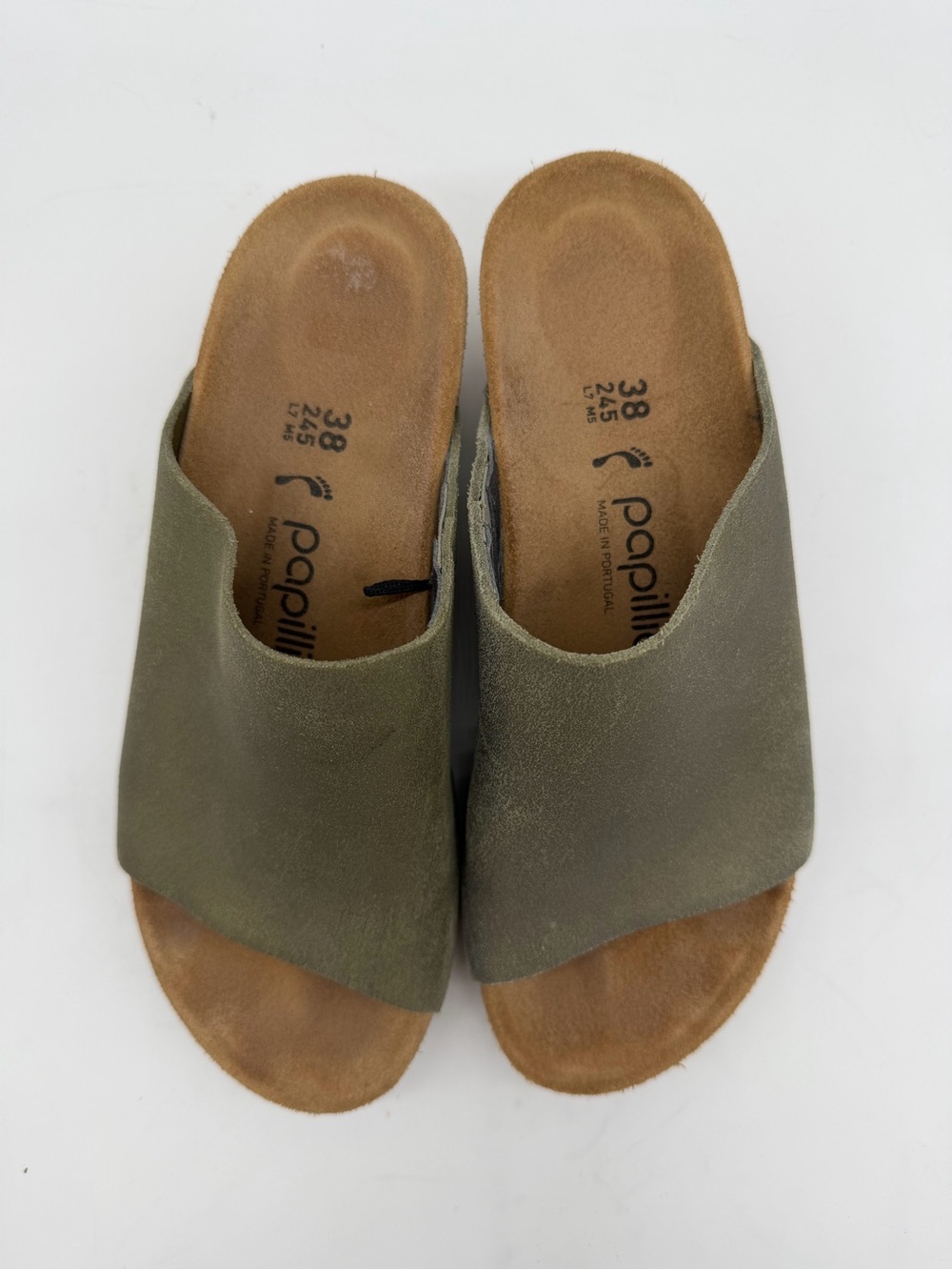 Papillio Birkenstock Namica Metallic Sand Gold Size 7 Wedges - Picture 2 of 9